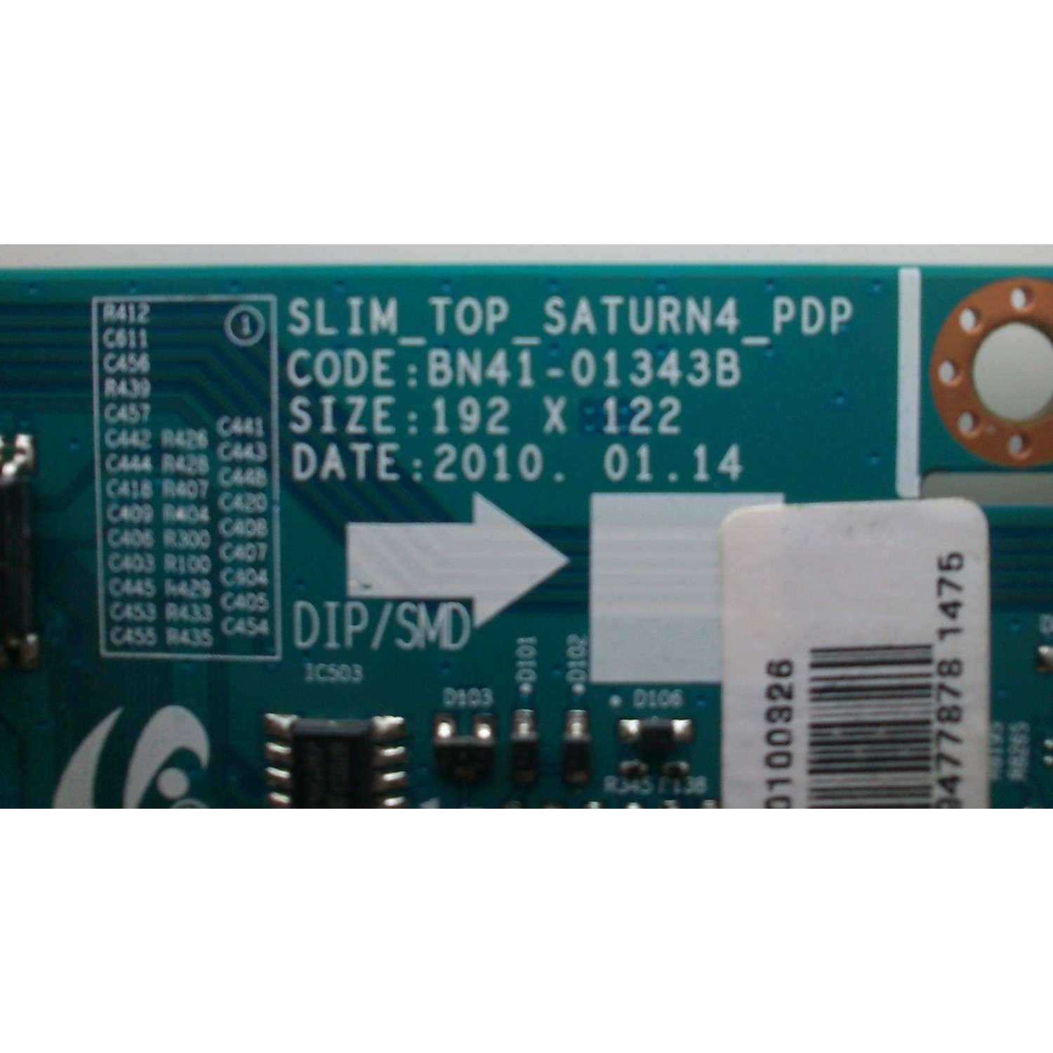 MAIN PARA TV  SAMSUNG  NUMERO DE PARTE   BN94-03311G / BN41-01343B / SUSTITUTA BN96-14888A / PANEL´S S50HW-YB06 / S50HW-YD12 / MODELO NS-50P650A11	 - Imagen 2